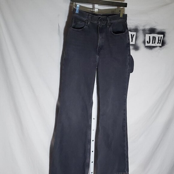 Levis Premium 70s High Flare in Washed Black Sz 27w Women's -shipping incl - Picture 4 of 16
